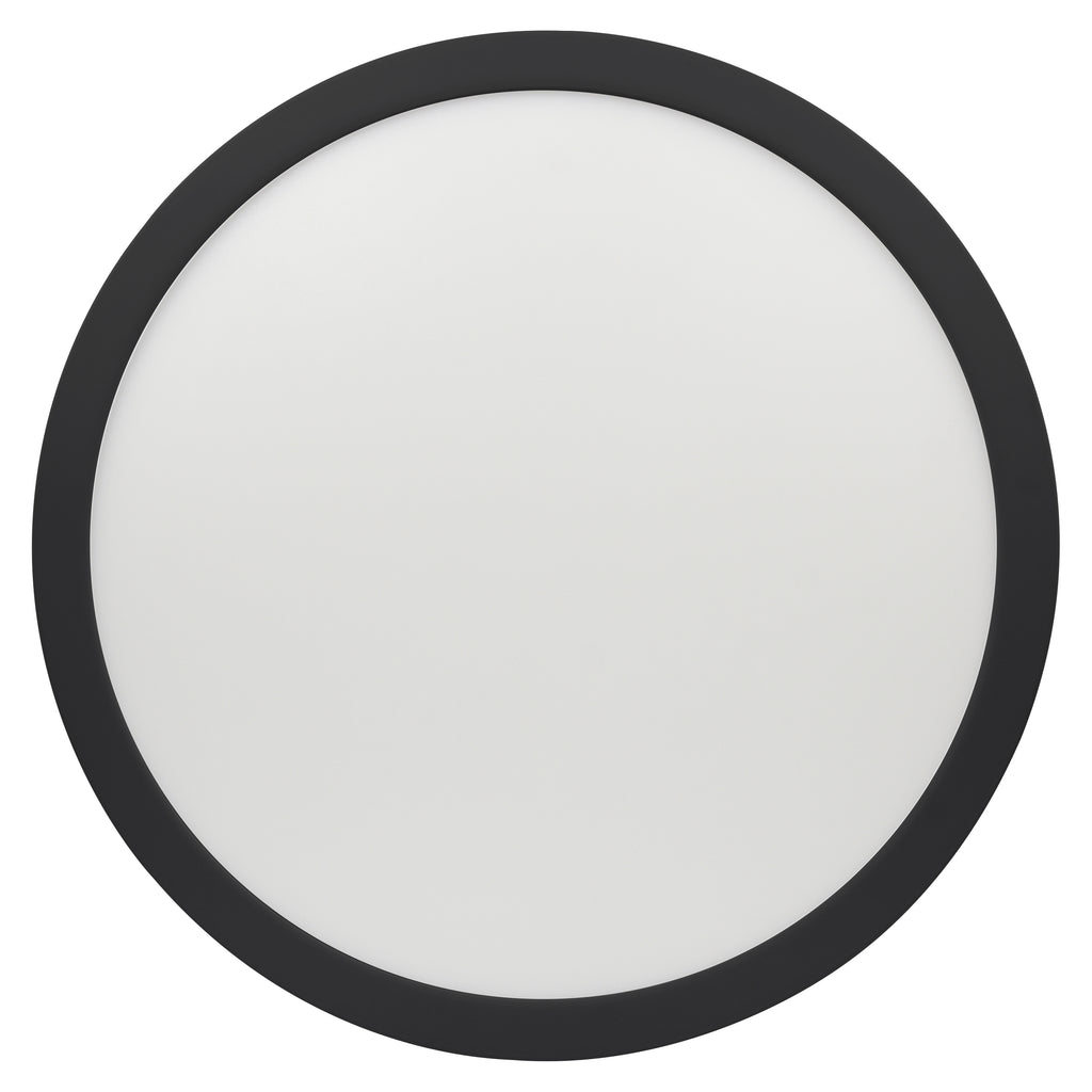 ModPLUS LED Flush Mount, Black / 16"