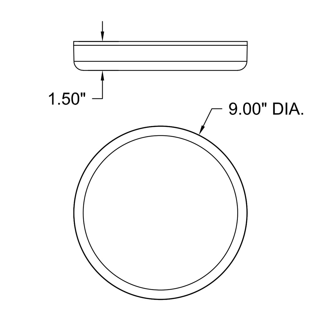 Access Lighting Infinite Frameless LED Flush Mount, 9", image 3