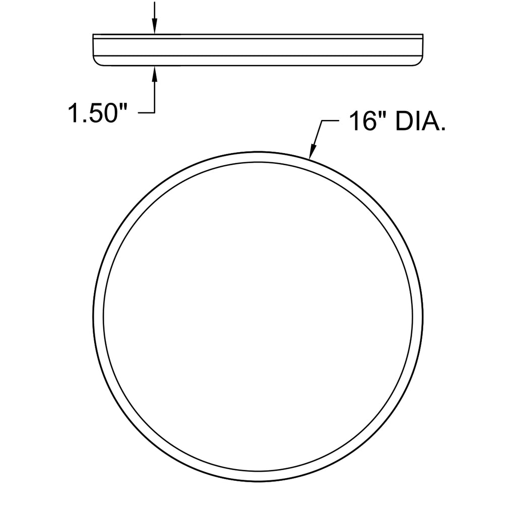 Access Lighting Infinite Frameless LED Flush Mount, 16", image 4
