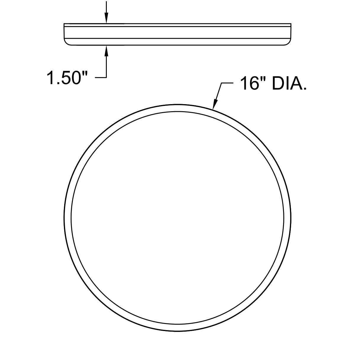 Access Lighting Infinite Frameless LED Flush Mount, 16", image 4