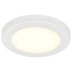 Slim LED Flush Mount, White / 5"