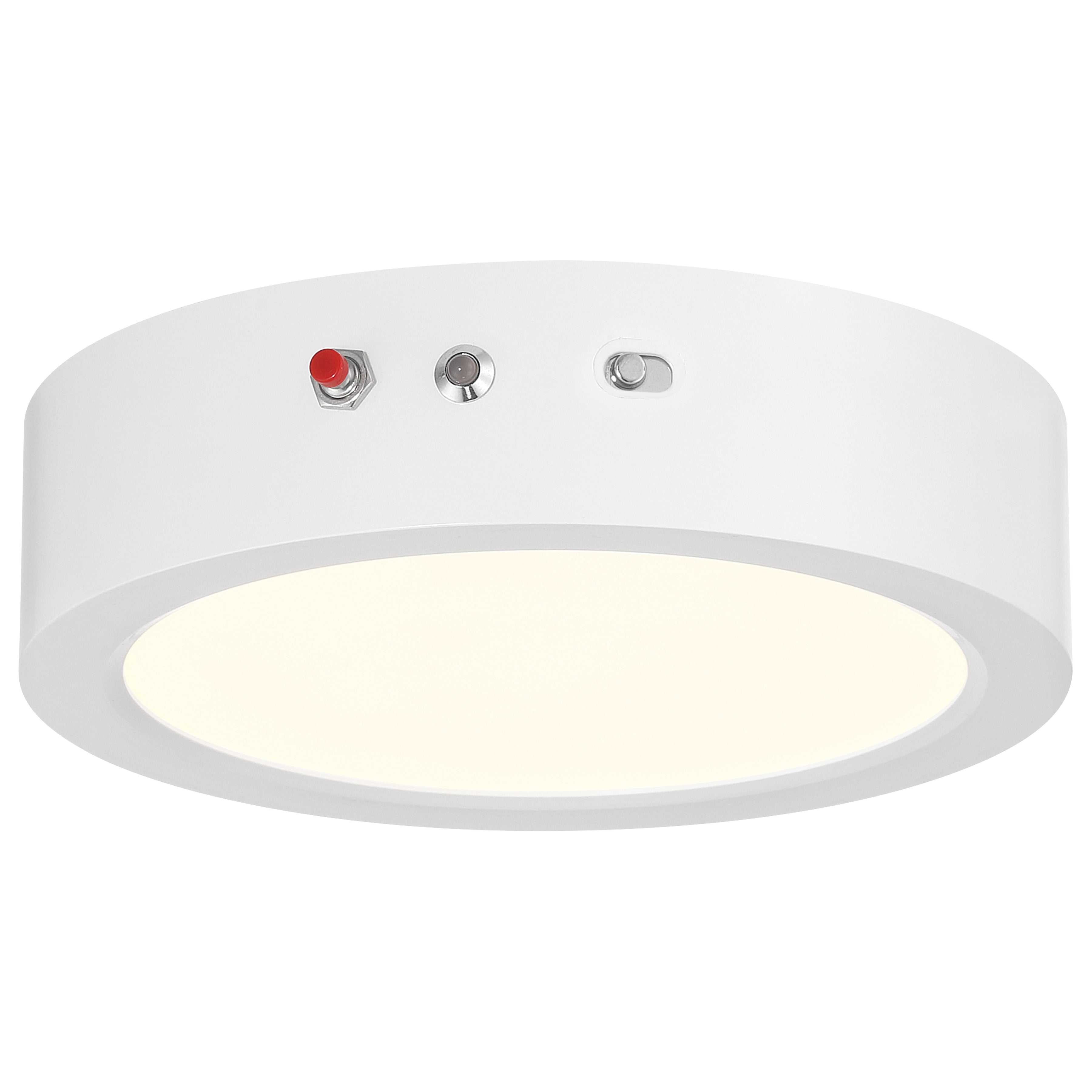 Slim Color Selectable Emergency Battery Backup 5CCT LED Flush Mount