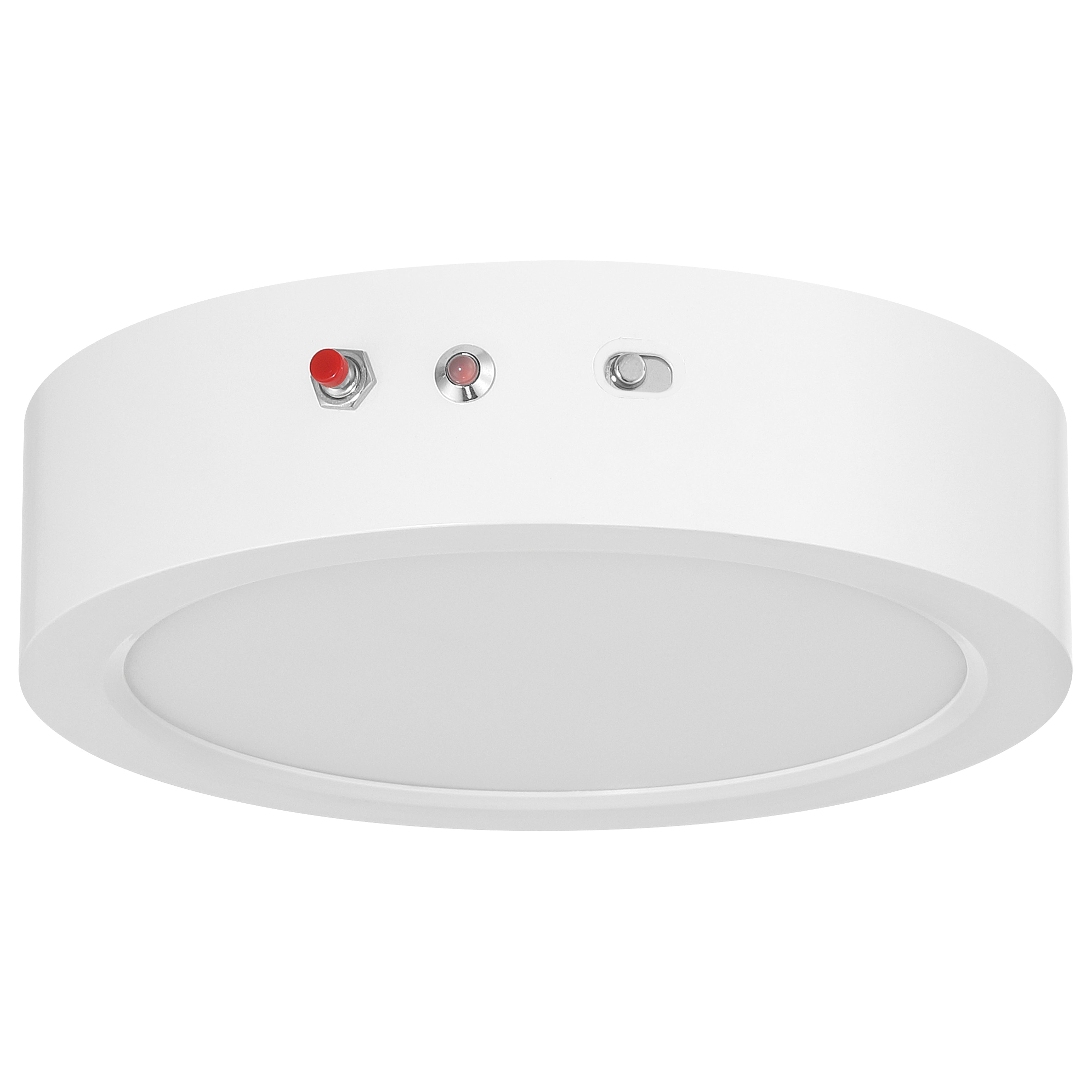 Slim Color Selectable Emergency Battery Backup 5CCT LED Flush Mount