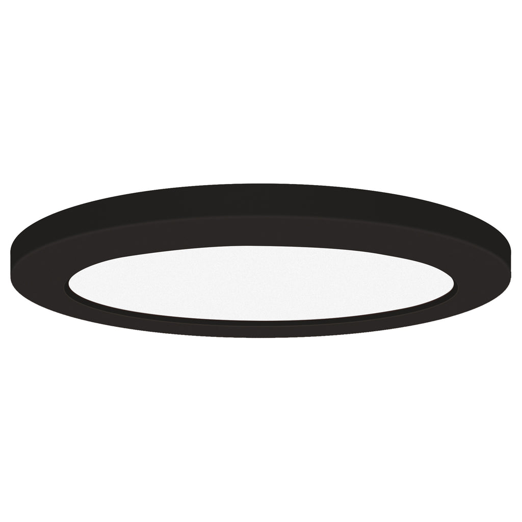 Access Lighting Slim LED Flush Mount, Black / 7"
