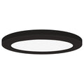Slim LED Flush Mount, Black / 7"