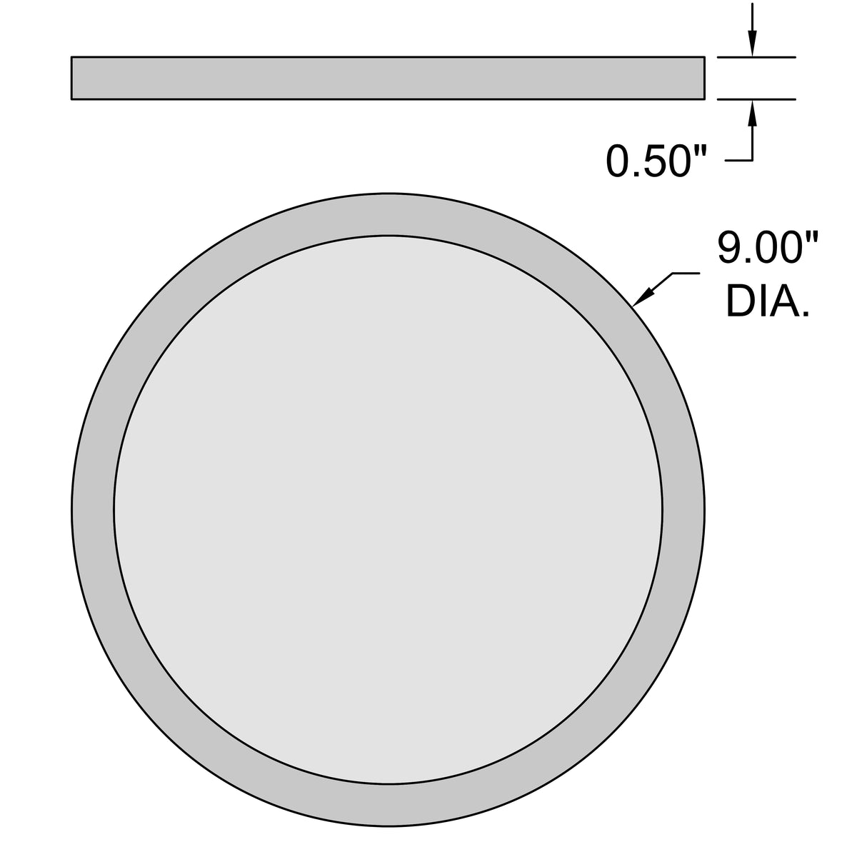 Access Lighting Slim LED Flush Mount, White / 9", image 8