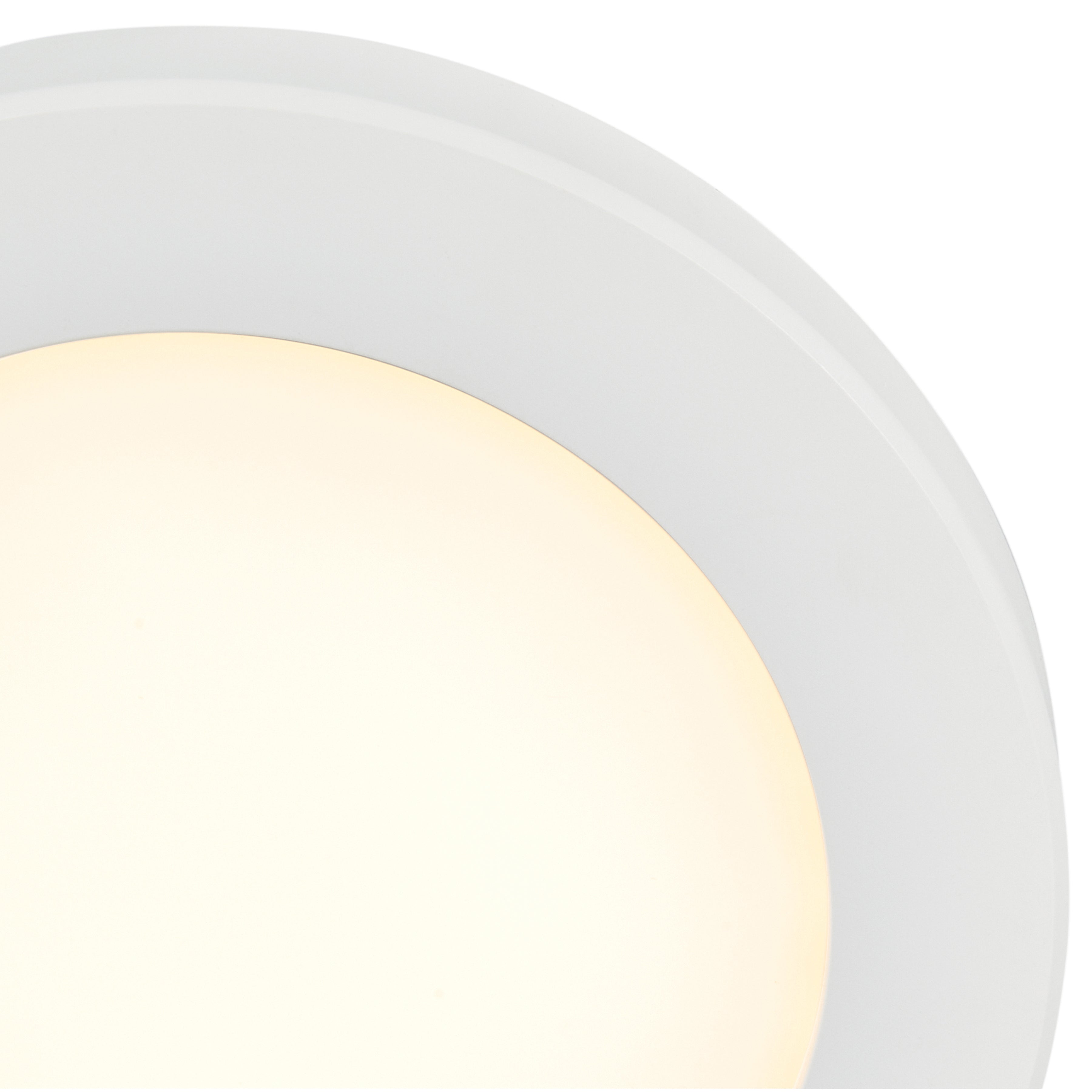 Slim LED Flush Mount, White / 12"