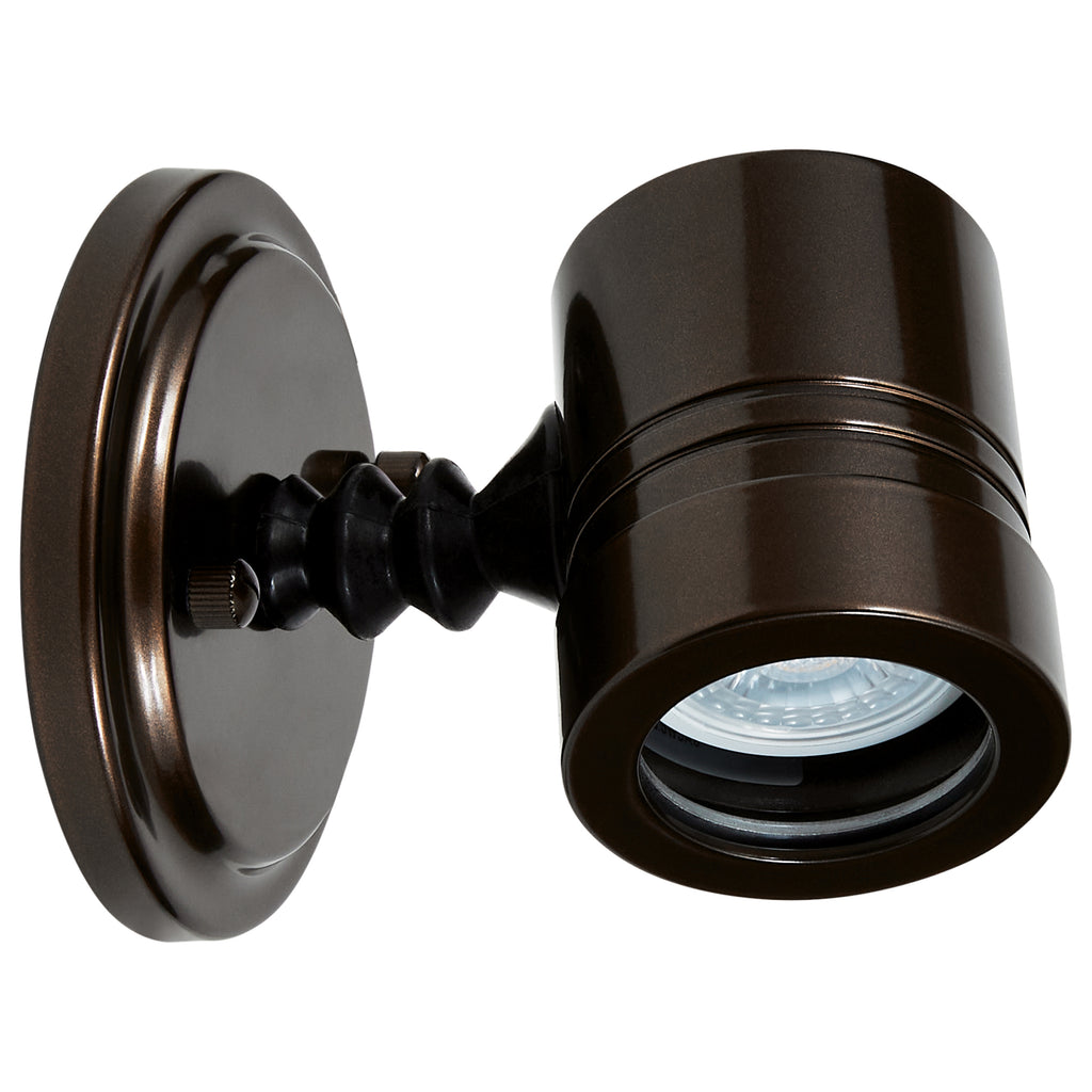 Myra Outdoor Adjustable LED Spotlight, Bronze