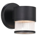 Ari Clear Ribbed Outdoor LED Wall Mount
