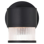 Ari Clear Ribbed Outdoor LED Wall Mount