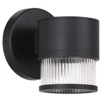 Ari Clear Ribbed Outdoor LED Wall Mount