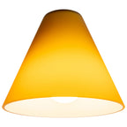 Inari Silk Martini Pendant Glass Shade, Amber Glass