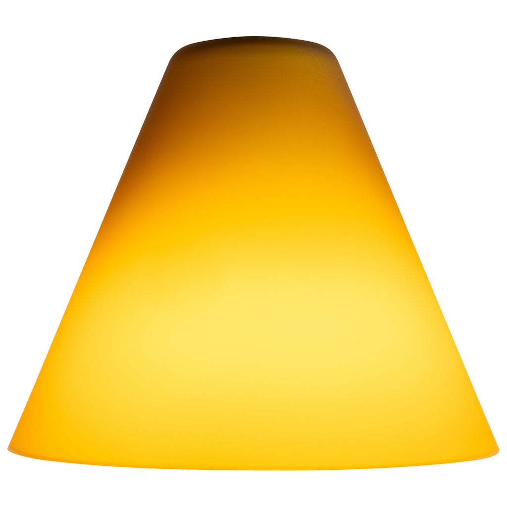 Inari Silk Martini Pendant Glass Shade, Amber Glass