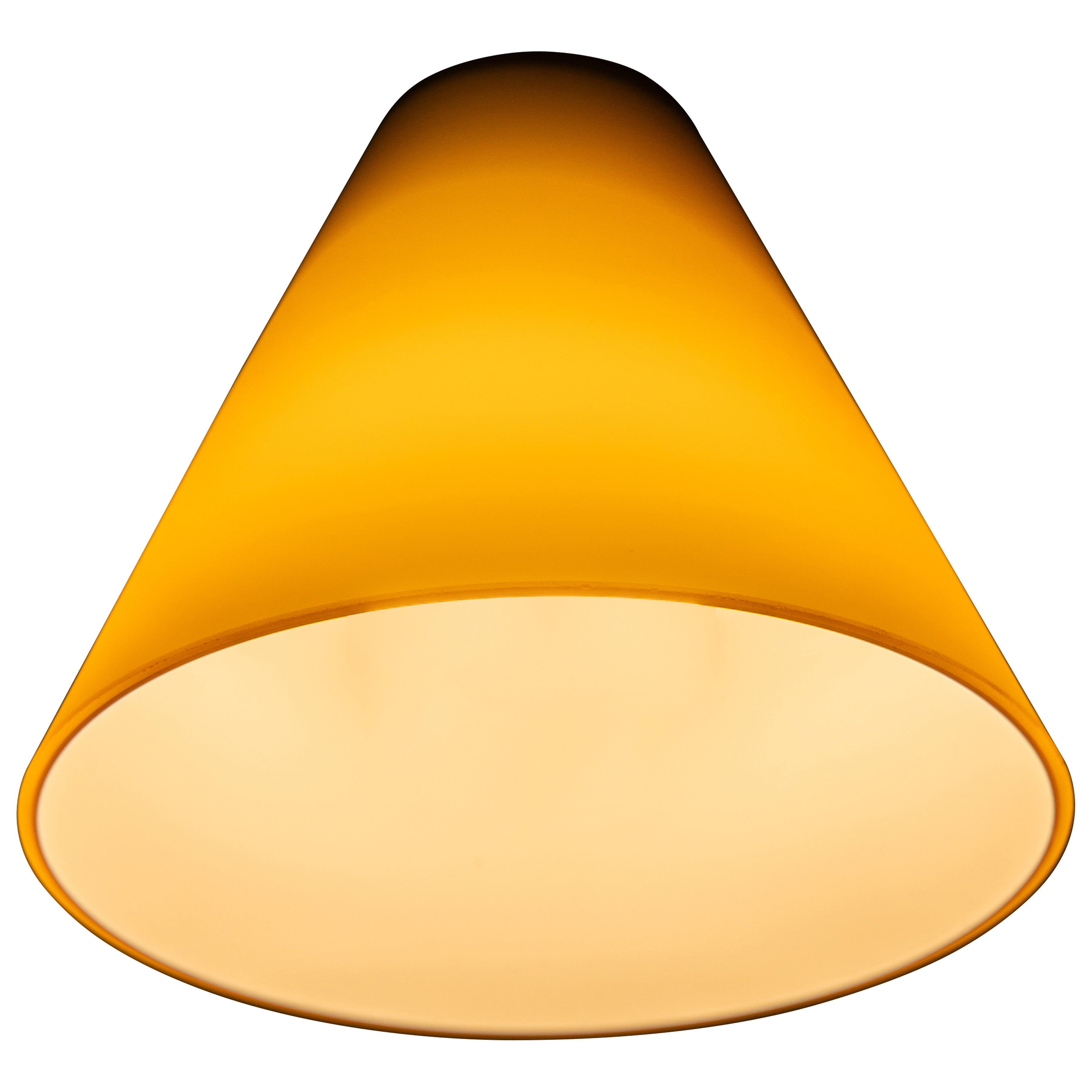 Inari Silk Martini Pendant Glass Shade, Amber Glass