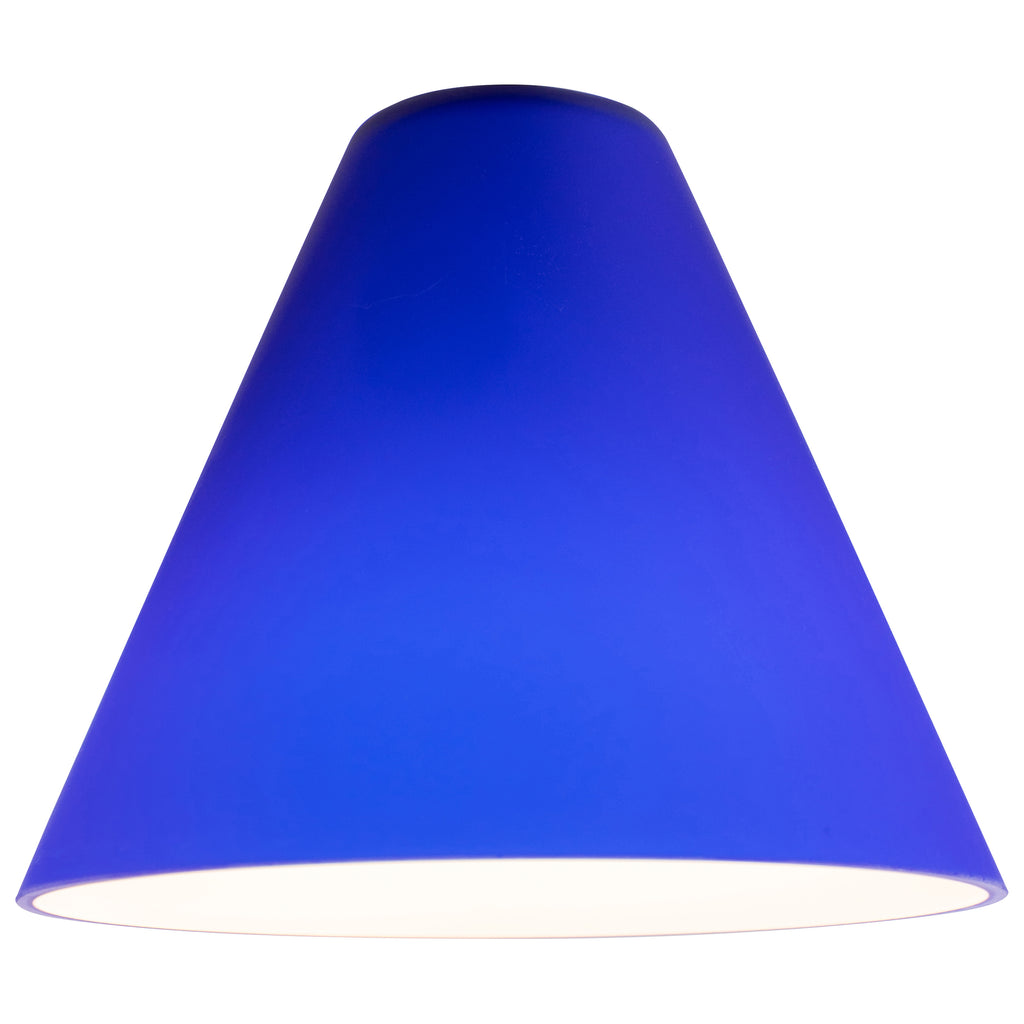 Inari Silk Martini Pendant Glass Shade, Cobalt Glass