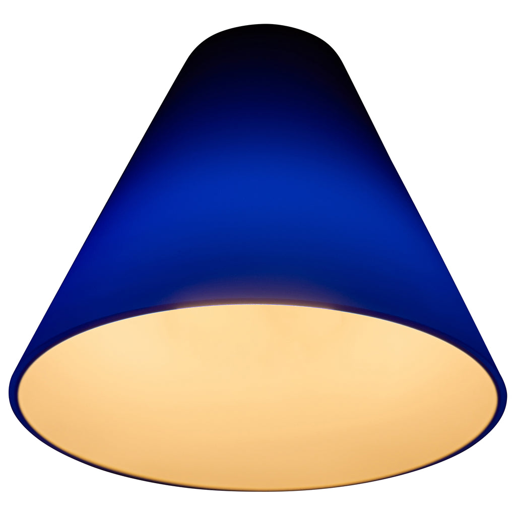 Inari Silk Martini Pendant Glass Shade, Cobalt Glass