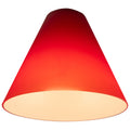 Inari Silk Martini Pendant Glass Shade, Red Glass
