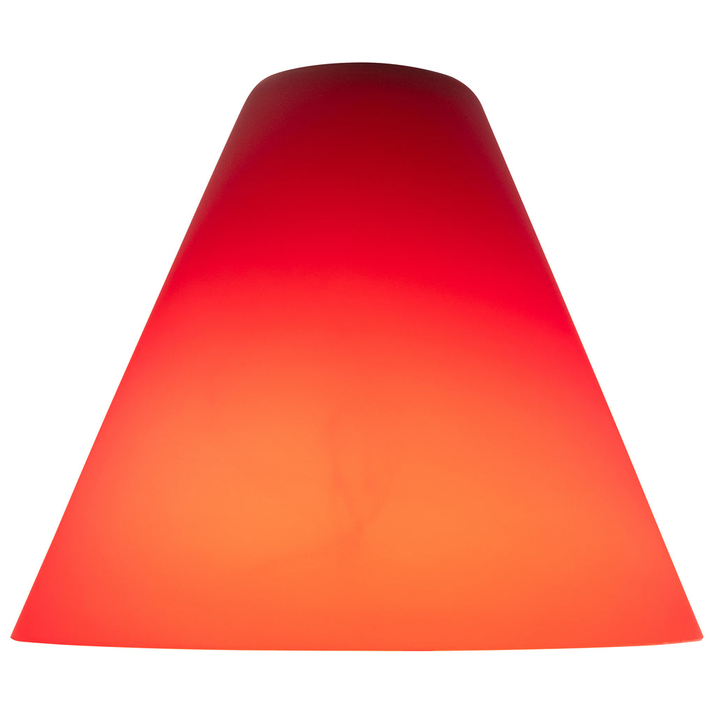 Inari Silk Martini Pendant Glass Shade, Red Glass