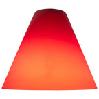 Inari Silk Martini Pendant Glass Shade, Red Glass