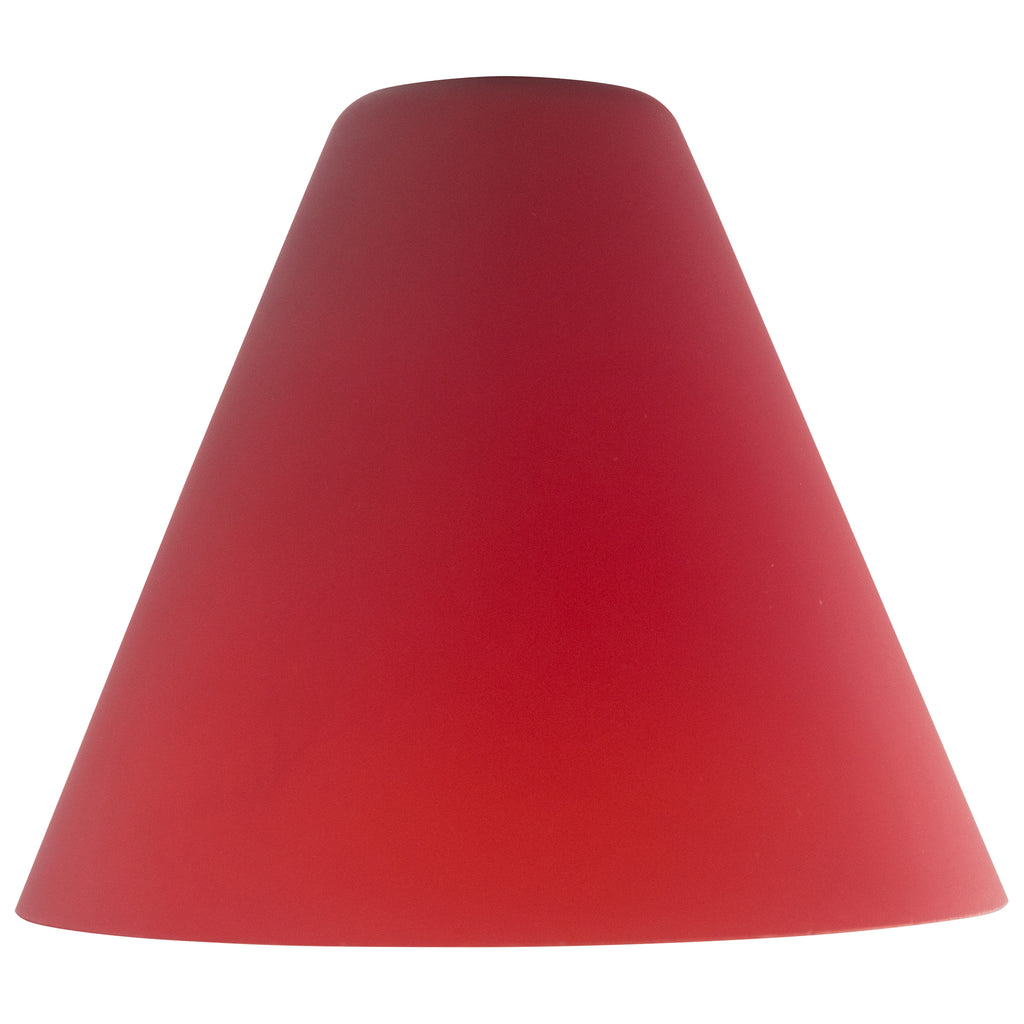 Inari Silk Martini Pendant Glass Shade, Red Glass