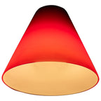 Inari Silk Martini Pendant Glass Shade, Red Glass