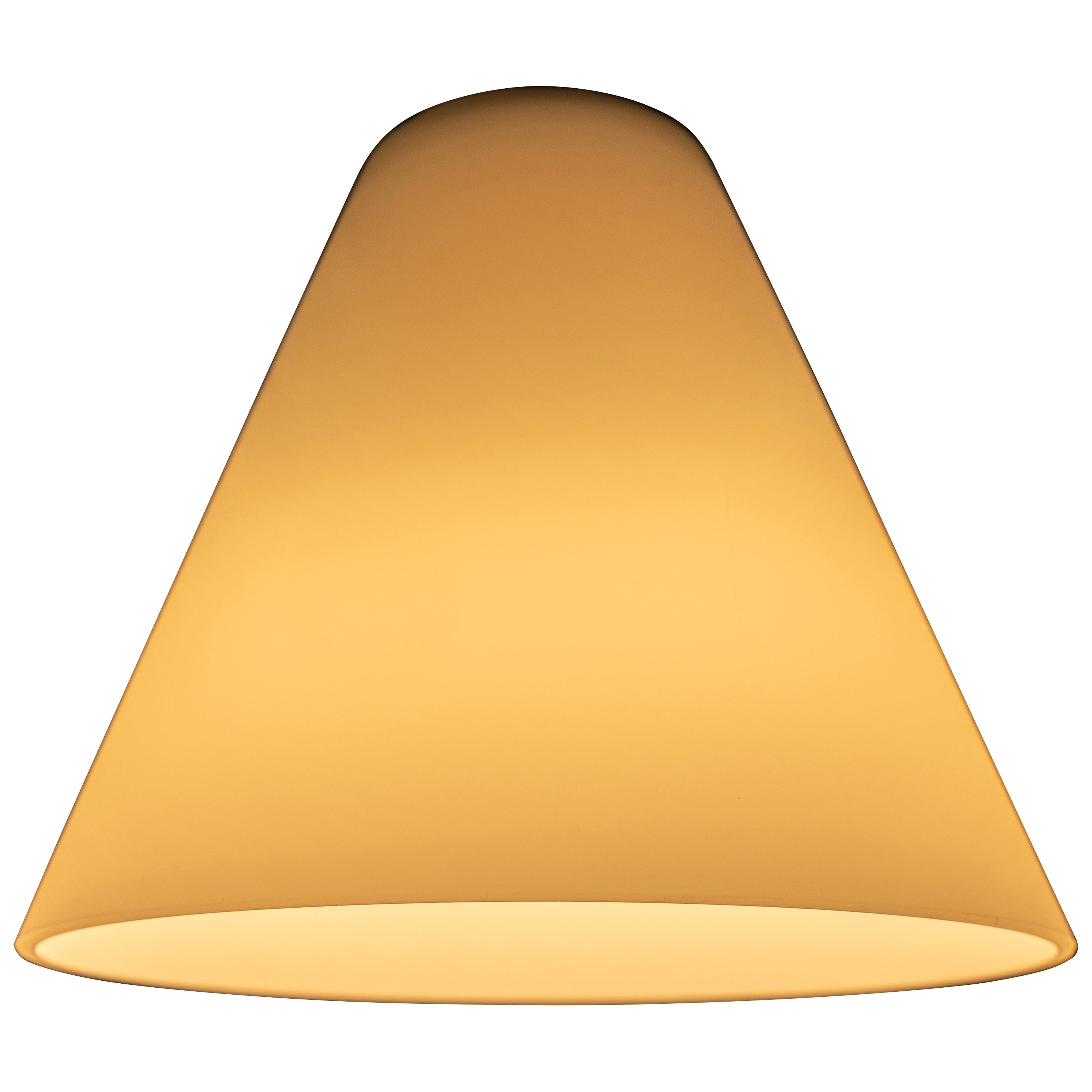 Inari Silk Martini Pendant Glass Shade, White Glass