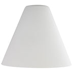 Inari Silk Martini Pendant Glass Shade, White Glass