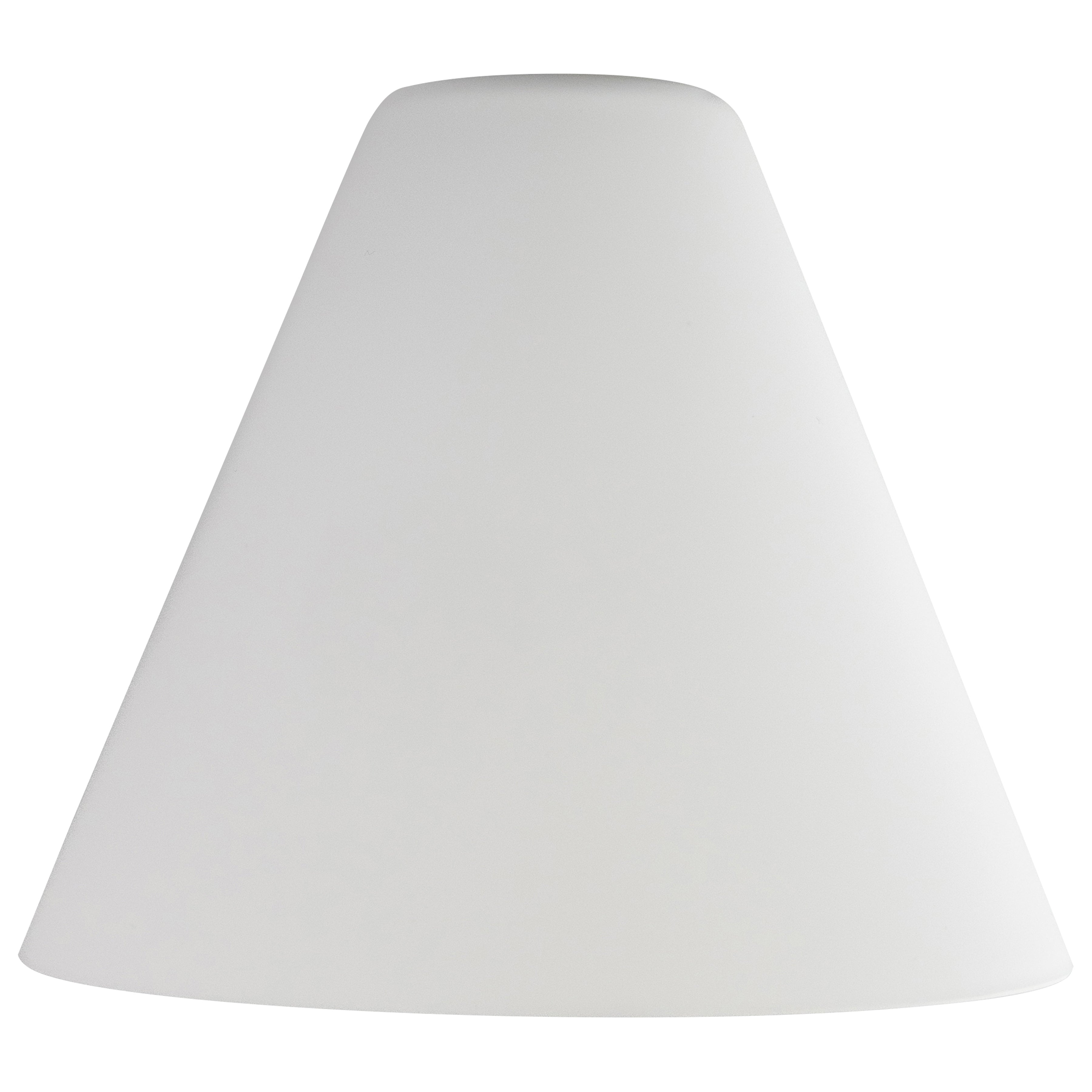 Inari Silk Martini Pendant Glass Shade, White Glass