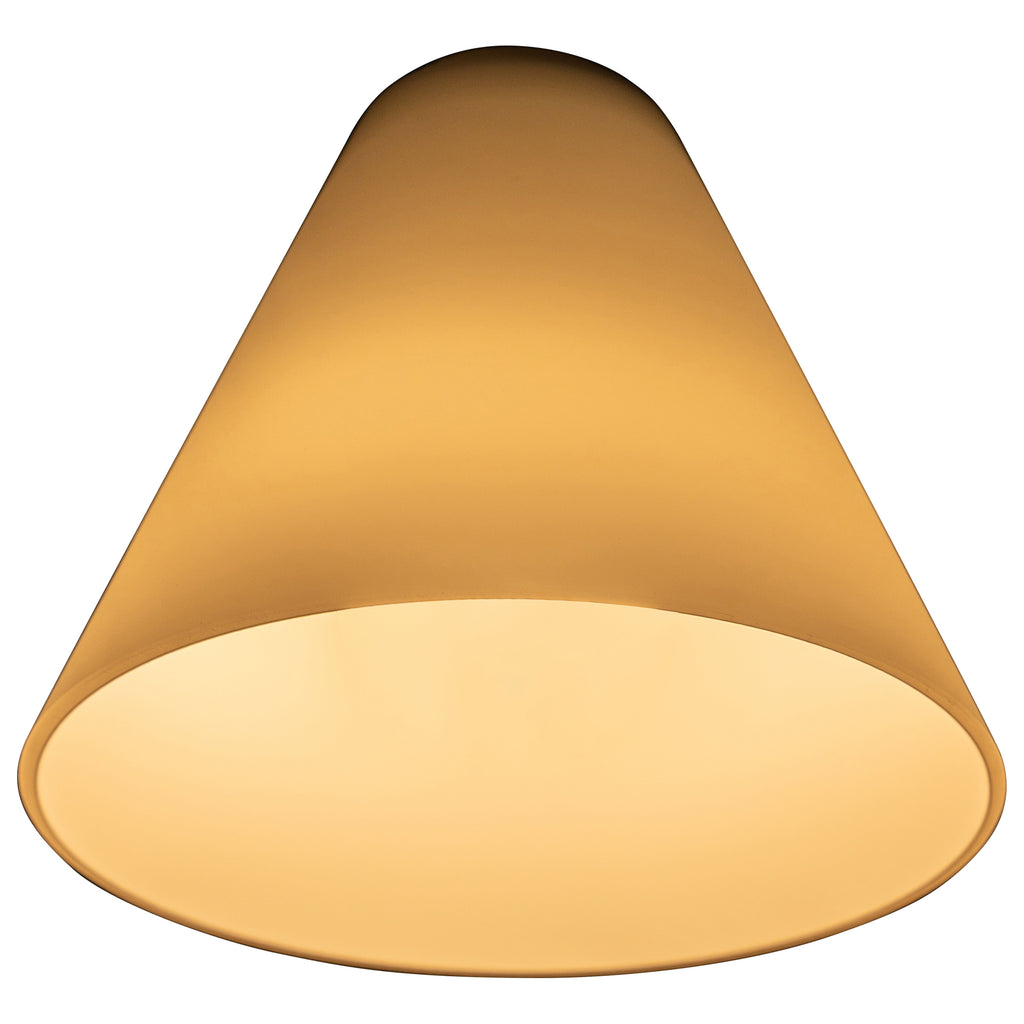 Inari Silk Martini Pendant Glass Shade, White Glass