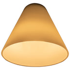 Inari Silk Martini Pendant Glass Shade, White Glass