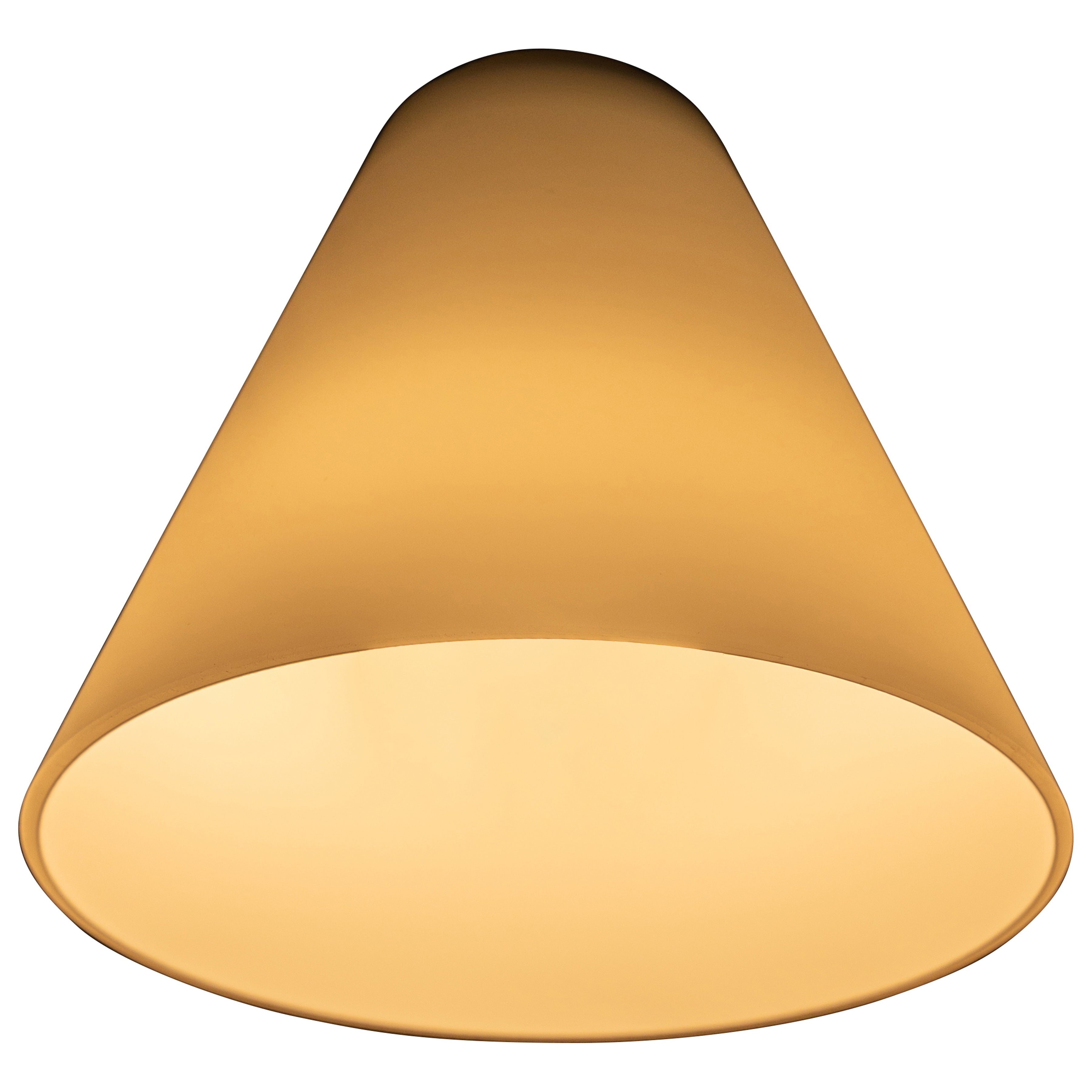 Inari Silk Martini Pendant Glass Shade, White Glass