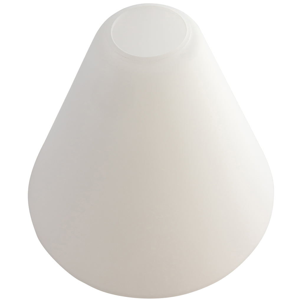 Inari Silk Martini Pendant Glass Shade, White Glass