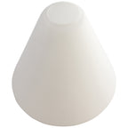 Inari Silk Martini Pendant Glass Shade, White Glass