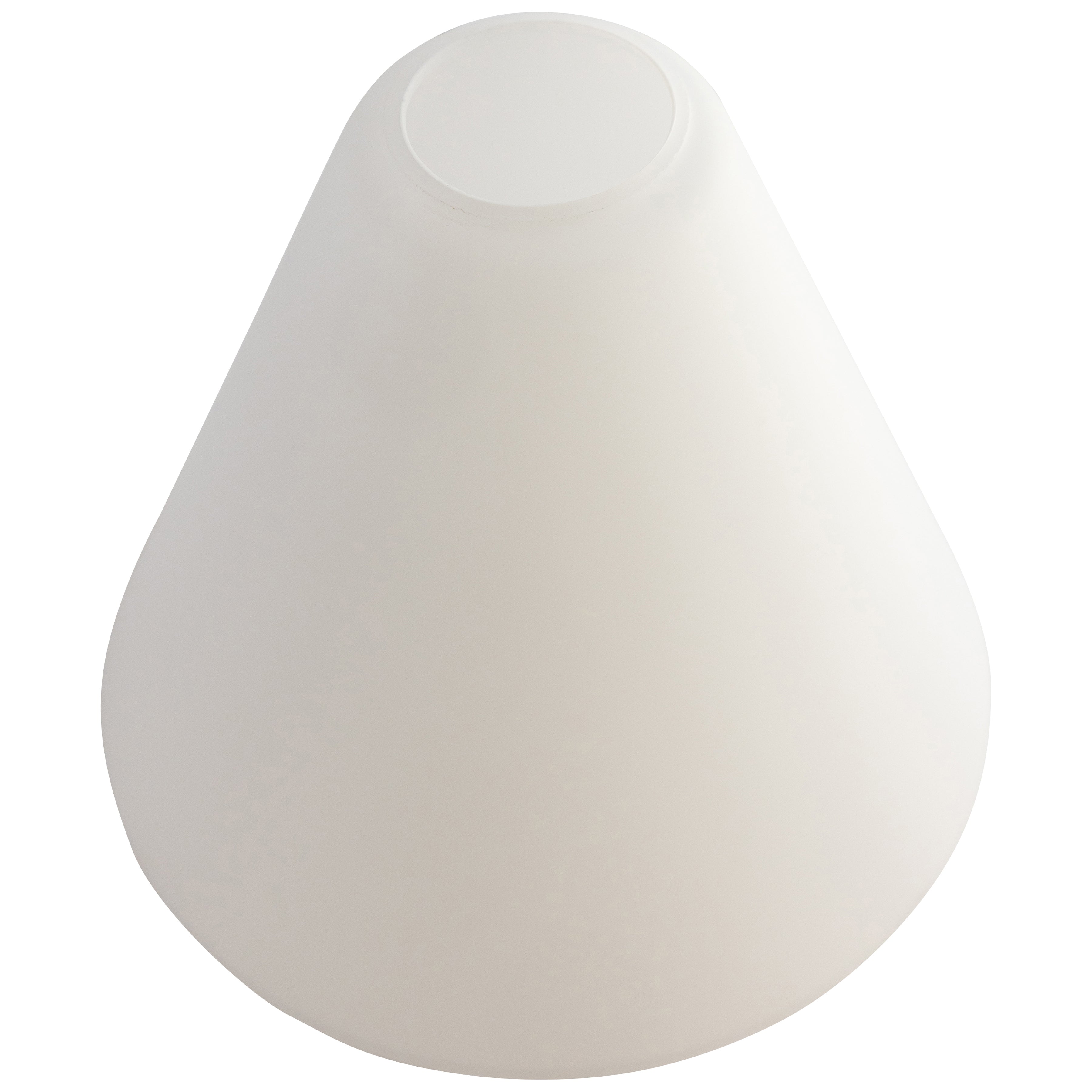 Inari Silk Martini Pendant Glass Shade, White Glass