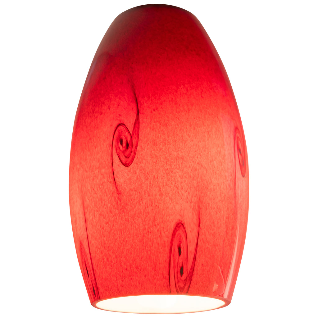 Merlot Pendant Glass Shade, Red Sky Glass