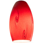 Merlot Pendant Glass Shade, Red Sky Glass