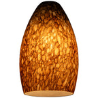 Merlot Pendant Glass Shade, Brown Stone Glass