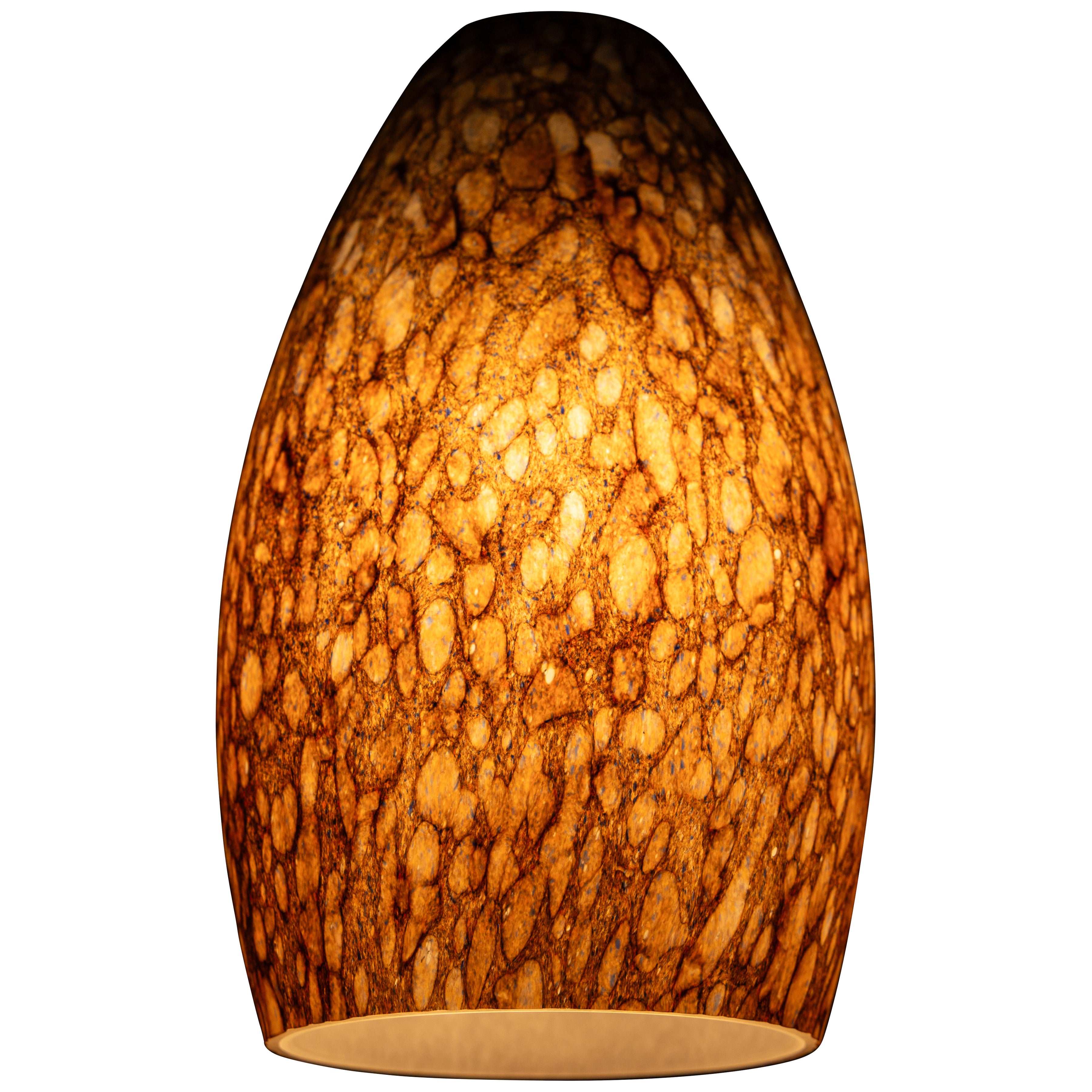 Merlot Pendant Glass Shade, Brown Stone Glass