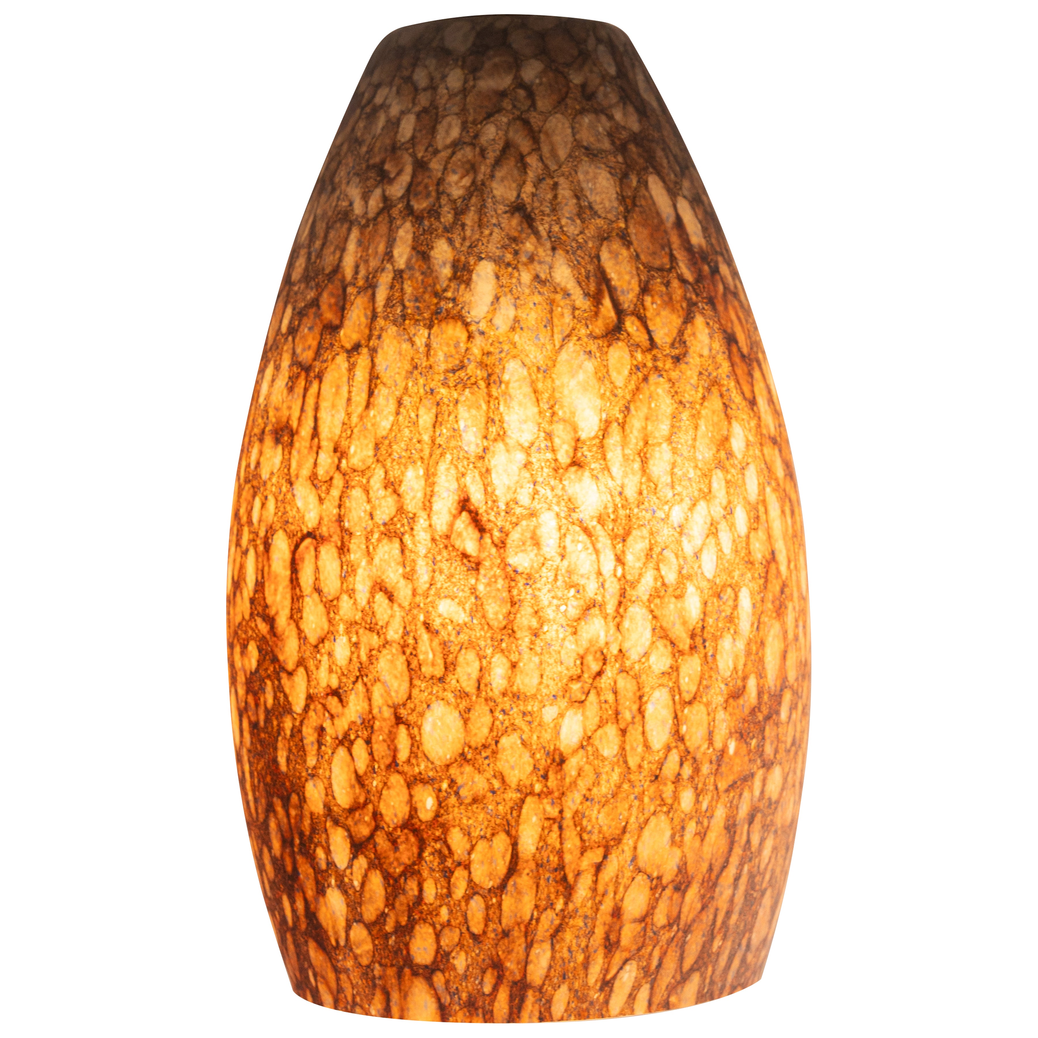 Merlot Pendant Glass Shade, Brown Stone Glass