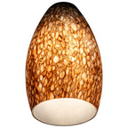 Merlot Pendant Glass Shade, Brown Stone Glass