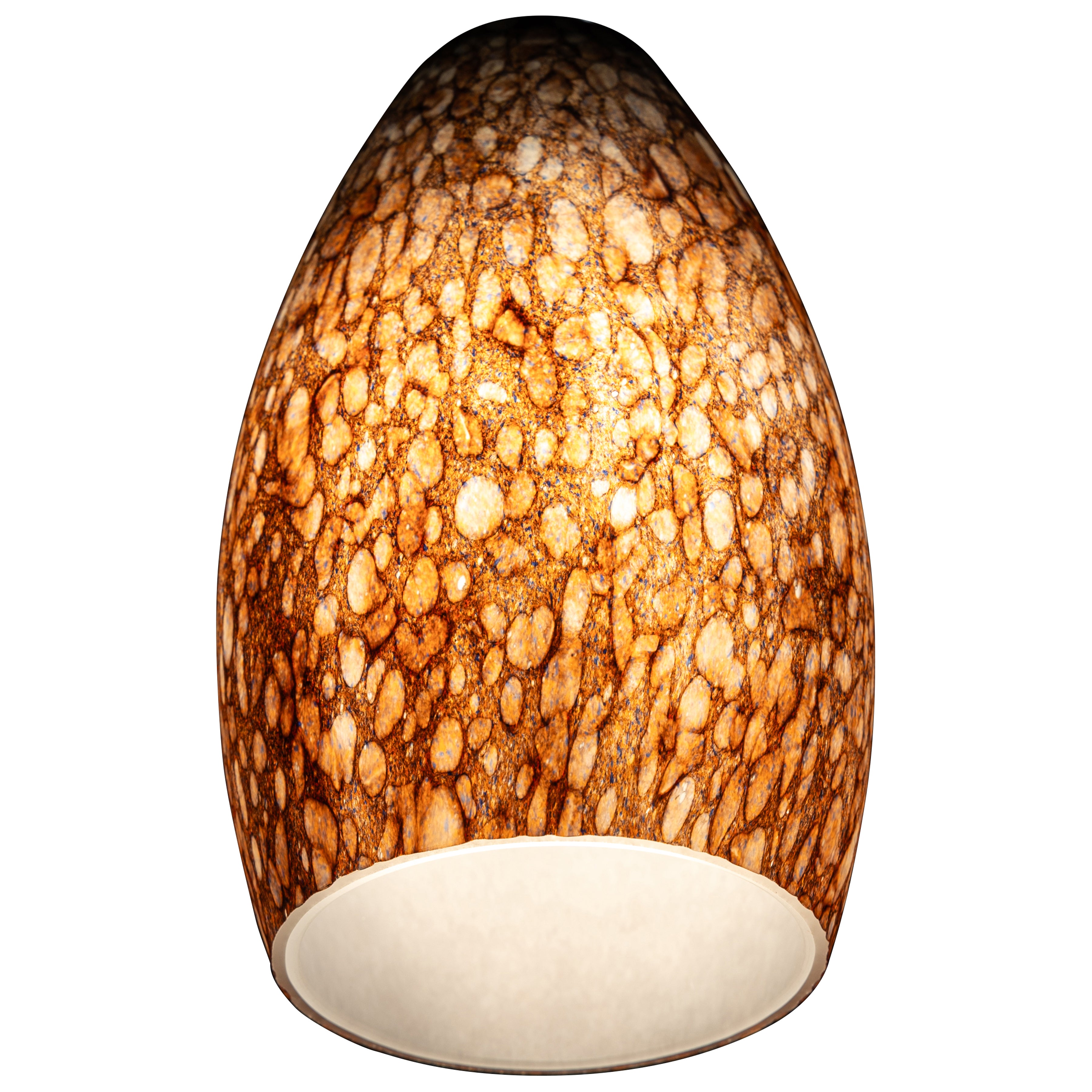 Merlot Pendant Glass Shade, Brown Stone Glass