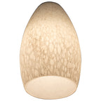Merlot Pendant Glass Shade, White Stone Glass