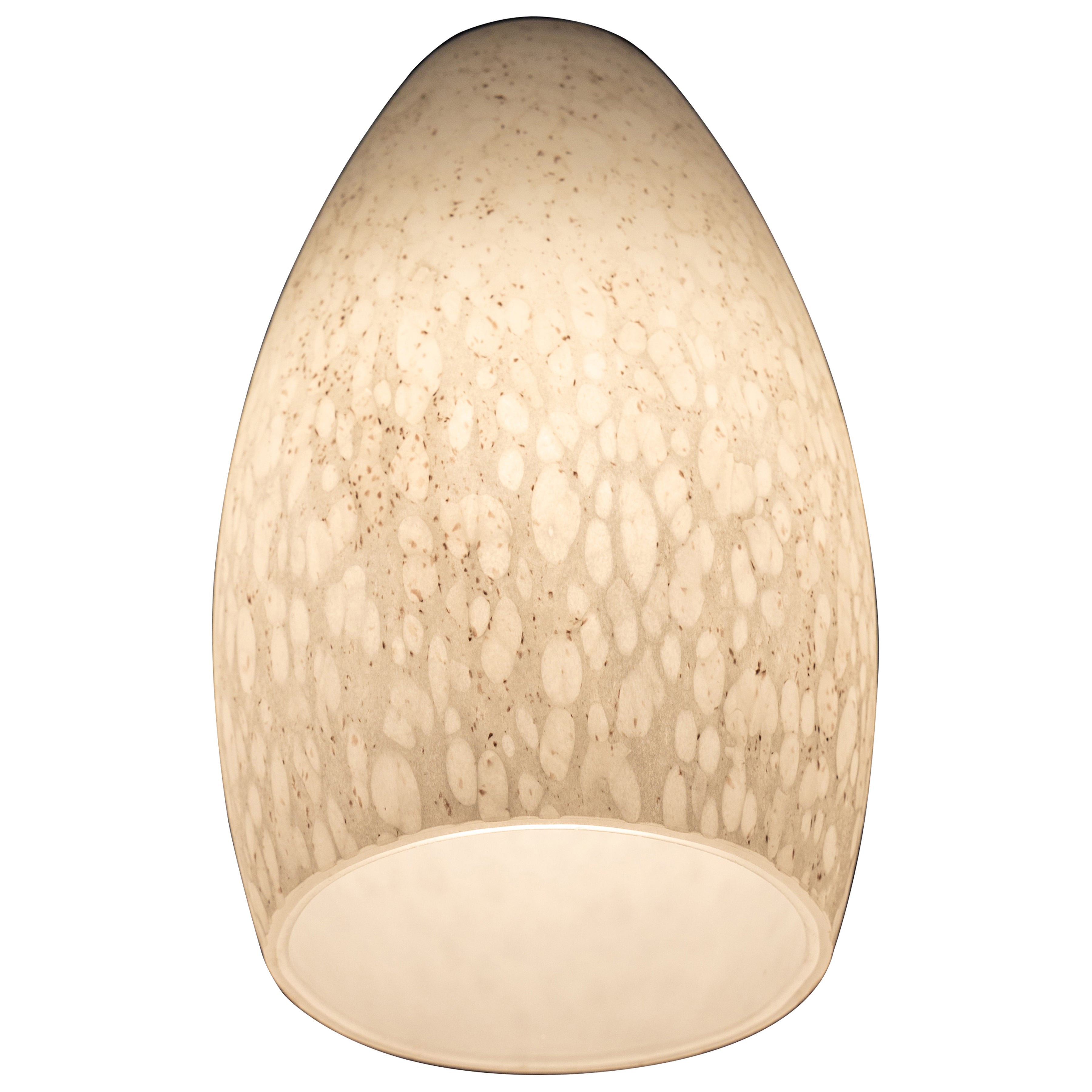 Merlot Pendant Glass Shade, White Stone Glass