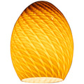 FireBird Pendant Glass Shade, Amber Firebird Glass