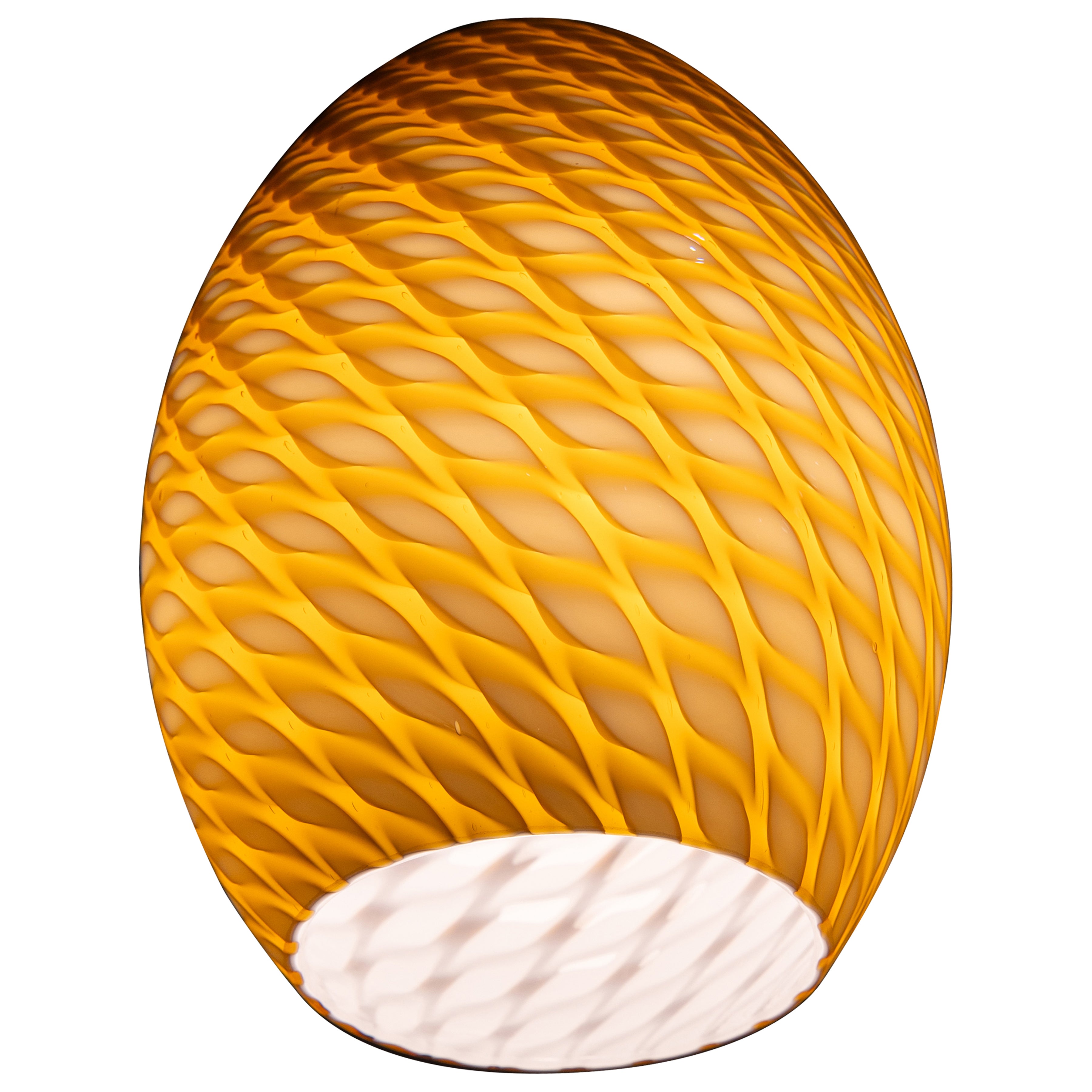 FireBird Pendant Glass Shade, Amber Firebird Glass