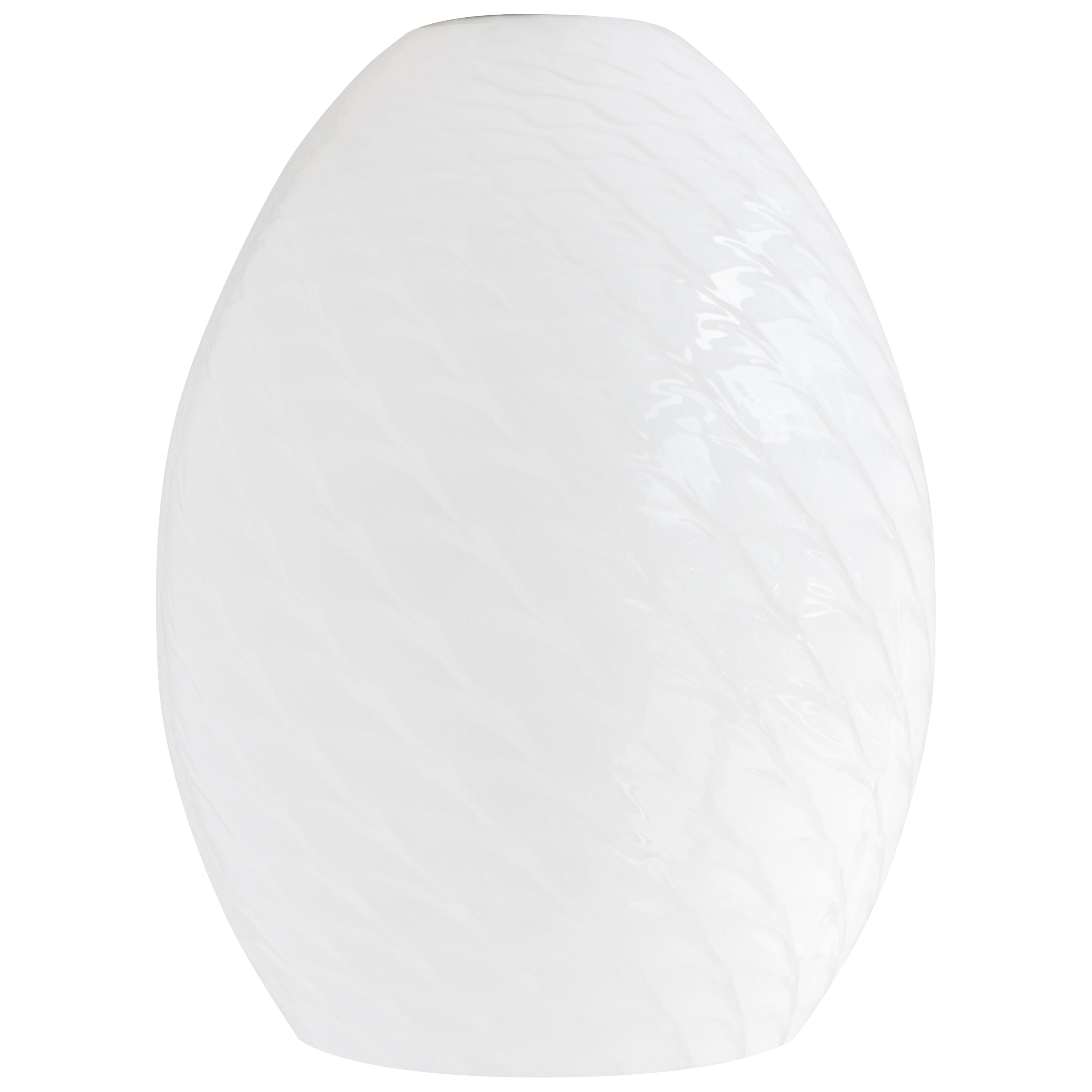 FireBird Pendant Glass Shade, White Firebird Glass