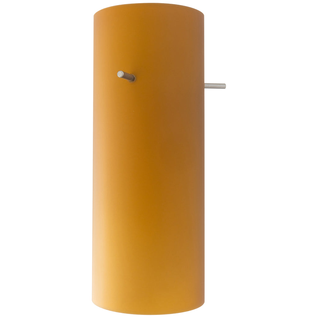 Cylinder Pendant Glass Shade, Amber Glass