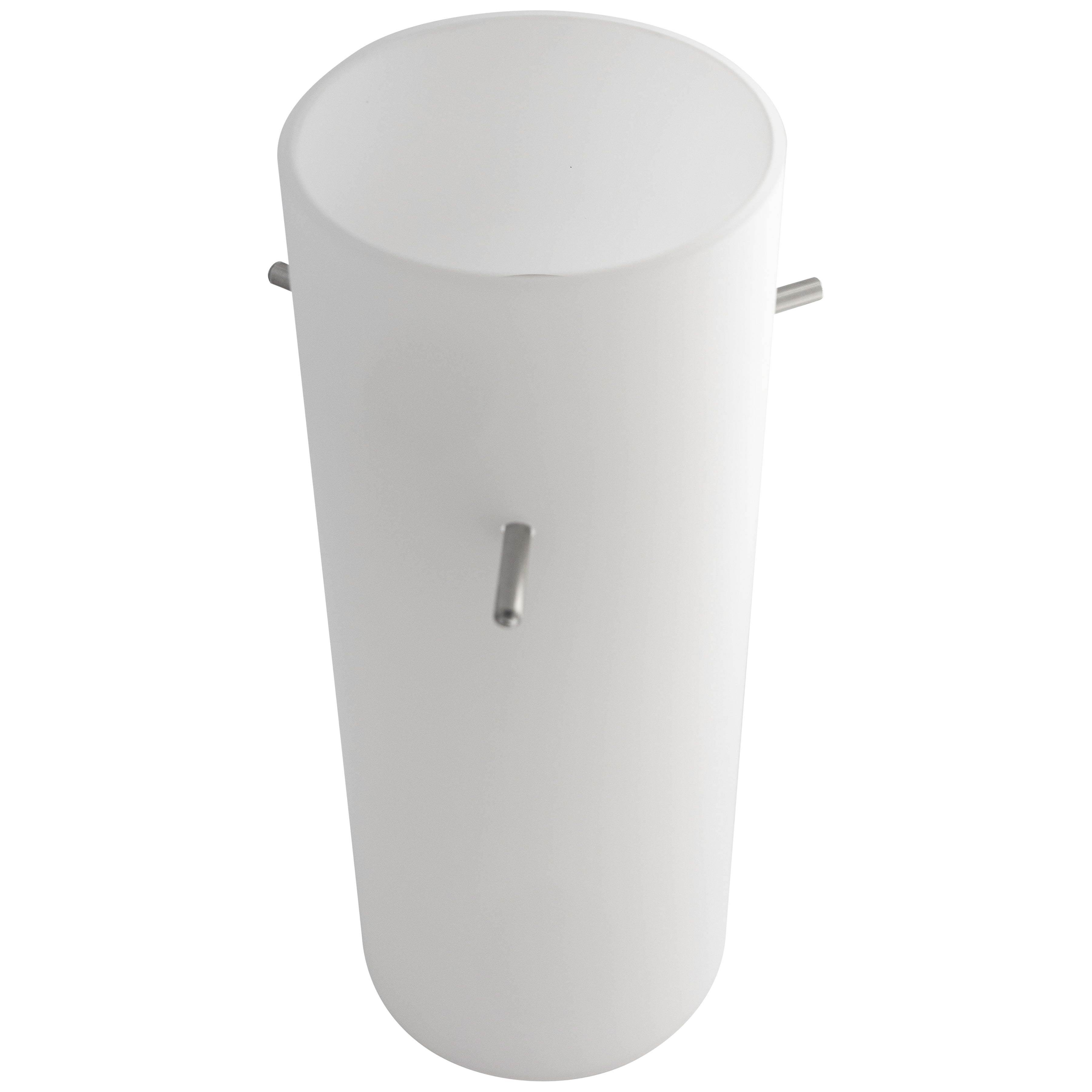 Cylinder Pendant Glass Shade, Opal Glass