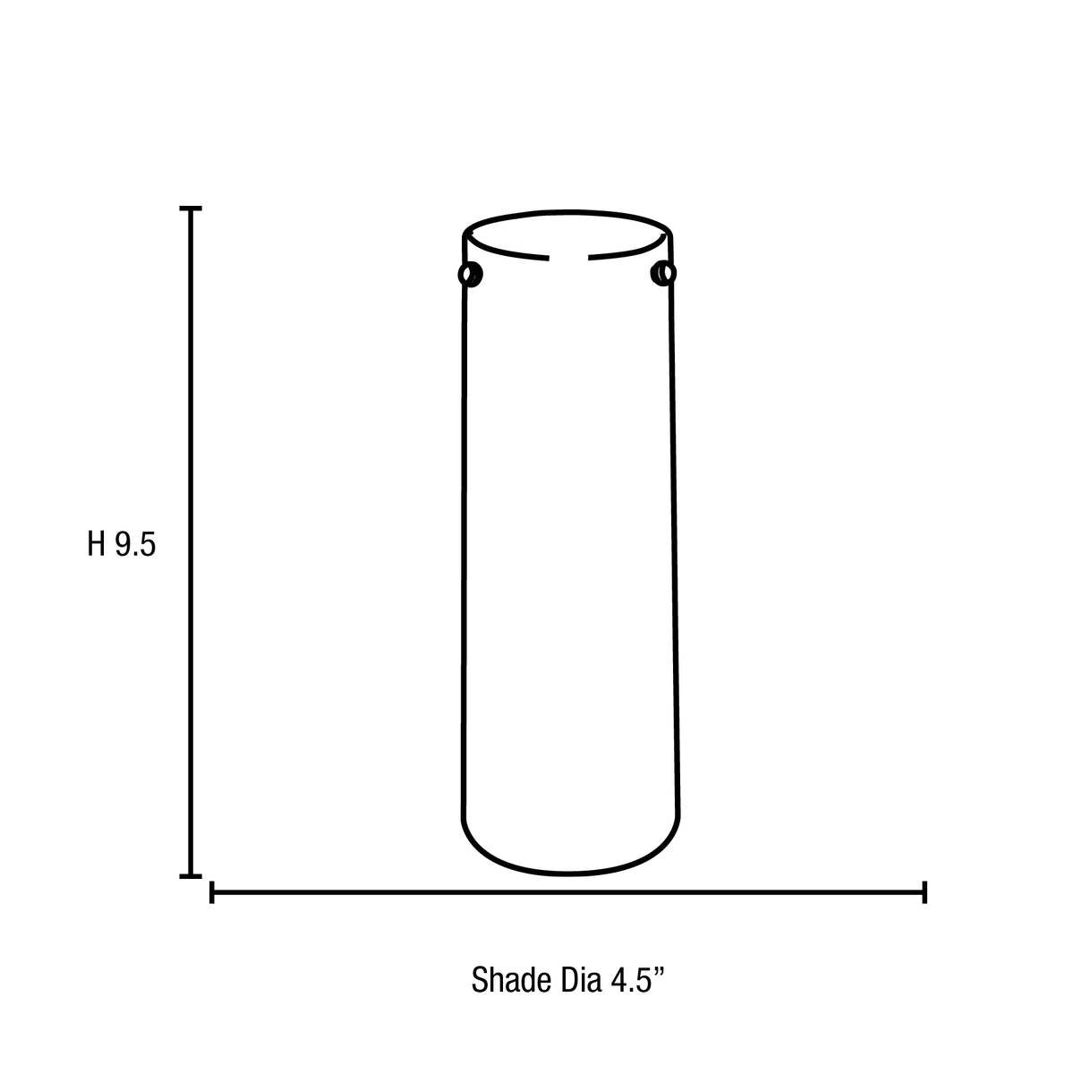 Access Lighting Clear Glass Cylinder Shade, image 2