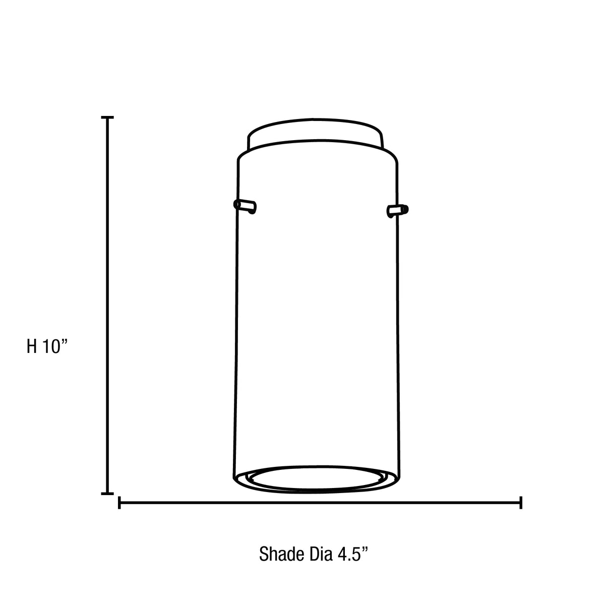 Access Lighting Glass`n Glass Cylinder Shade, Clear Red Glass, image 2